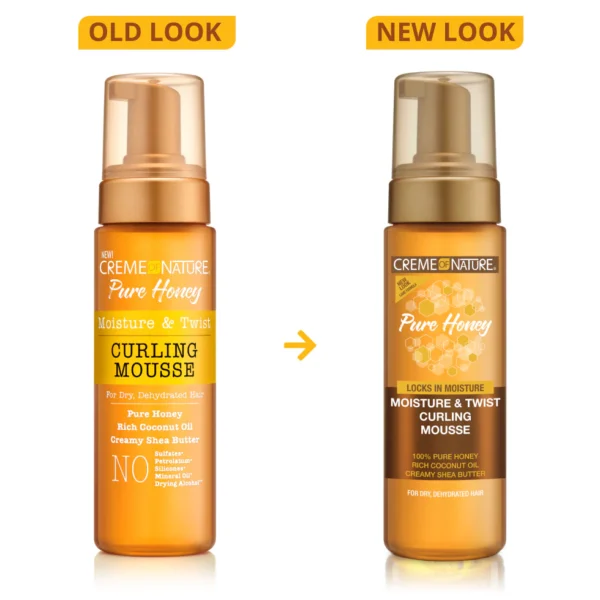 Creme of Nature Pure Honey Mousse 207ml - Image 2