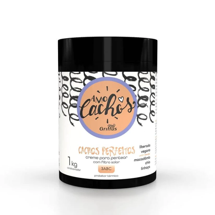 Griffus Creme Pentear Cachos Perfeitos Love Curls 1Kg