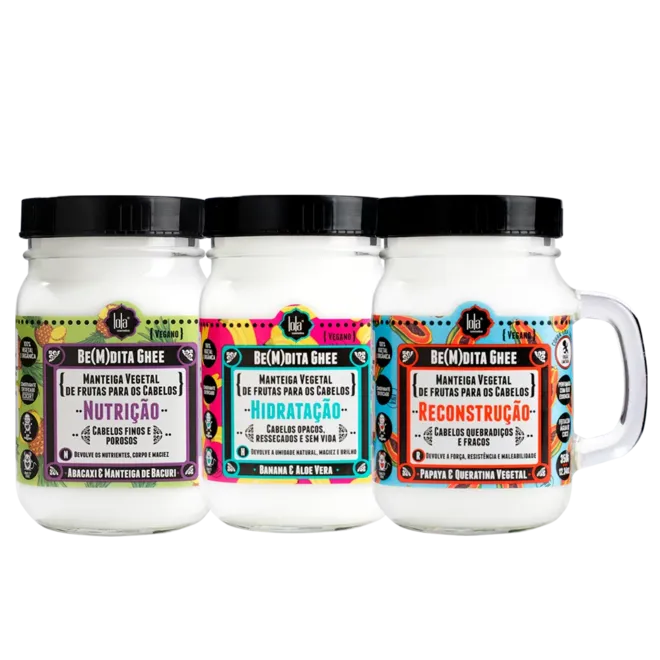 45722_bemdita-ghee-trio-cronograma_l1_638602832699071710.webp Cronograma Capilar Ghee - Hidratação + Nutrição + Reconstrução - Image 1