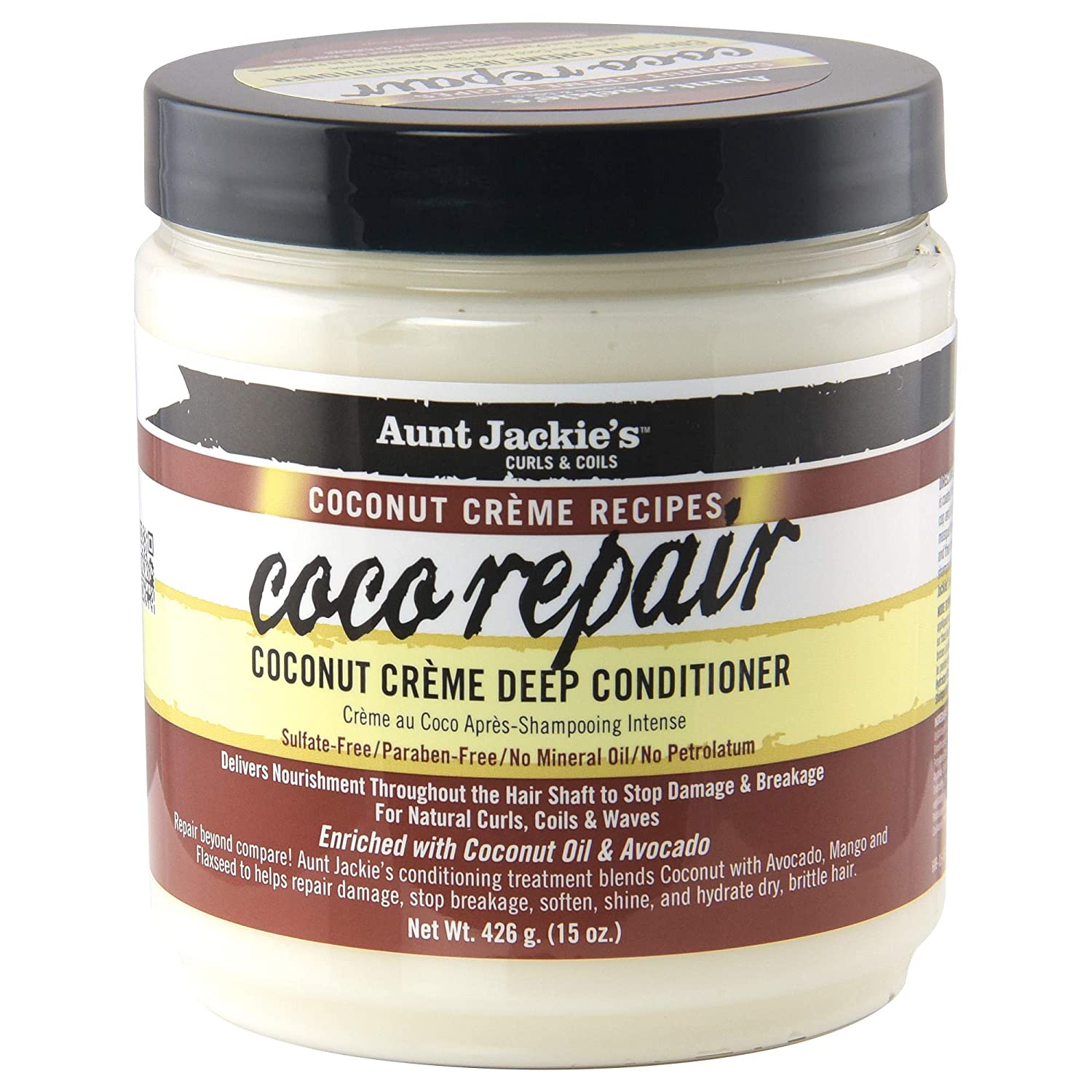 Aunt-Jackie´s-Coco-Deep-Conditioner-15oz.jpg Aunt Jackie´s Coconut Creme Deep Conditioner 426g - Image 1