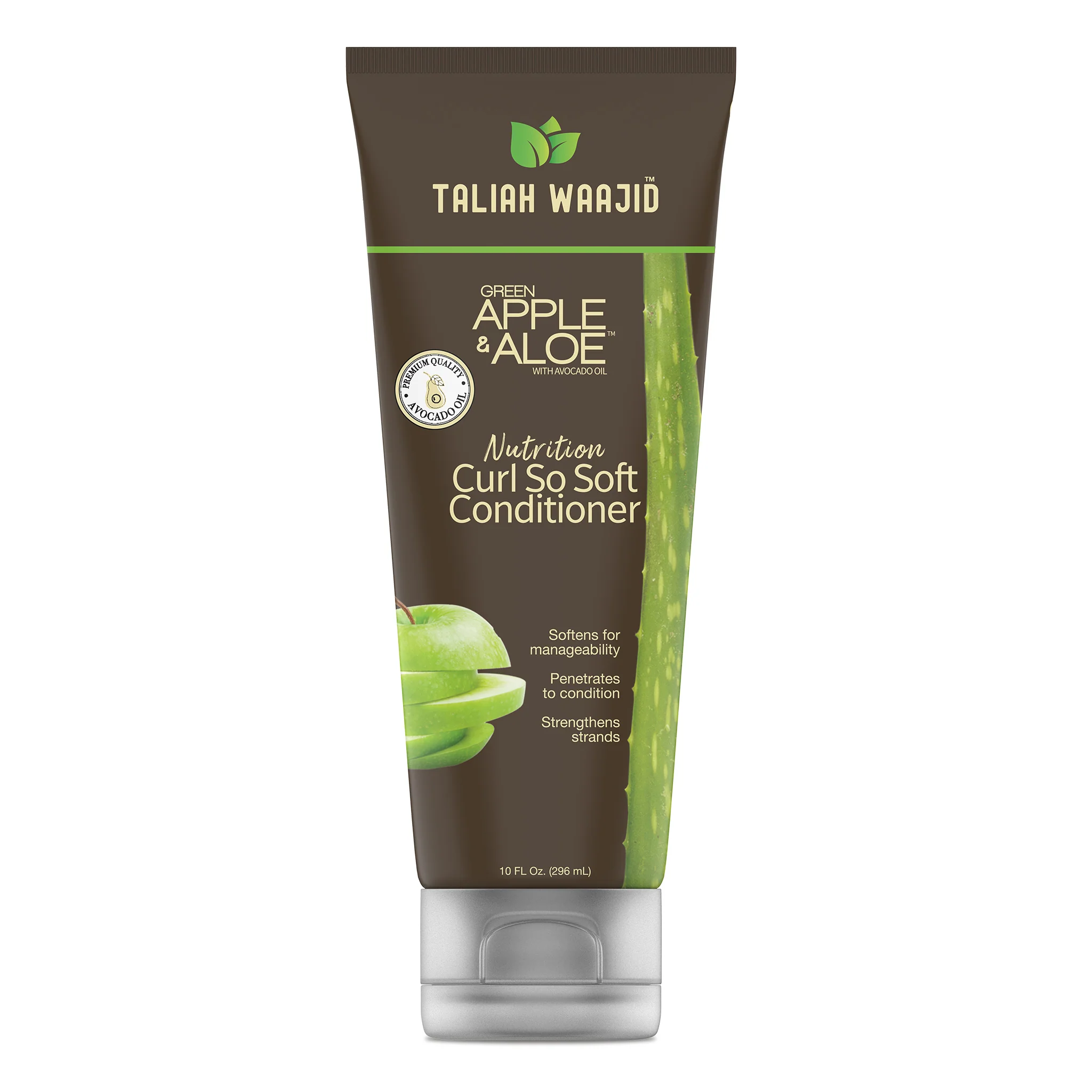 CurlSoSoftConditioner_Flat_1024x1024@2x.webp Taliah Waajid Green Apple & Aloe So Soft Conditioner 296ml - Image 1