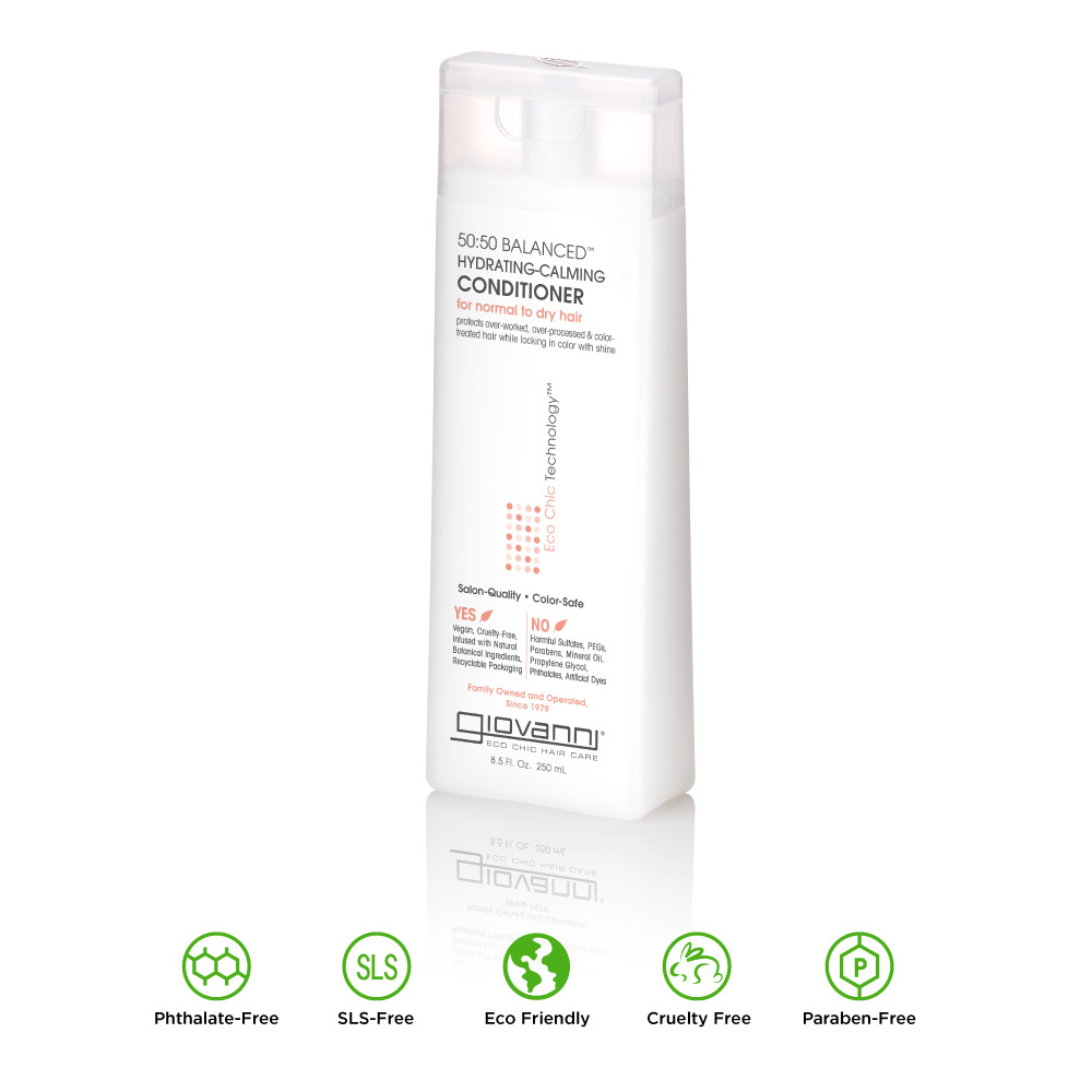 EcoChic-5050-conditioner.jpg Giovanni Condicionador Balanced Hydrating Calming 250ml - Image 1