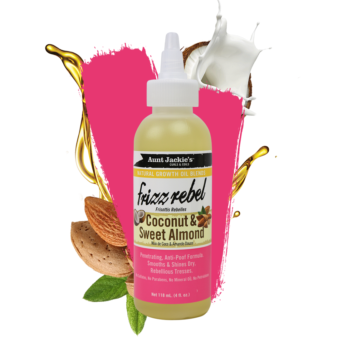 frizzrebel-aunt-jackie.png Aunt Jackie´s Óleo de Coco e Amendoas Doces 118ml - Image 1